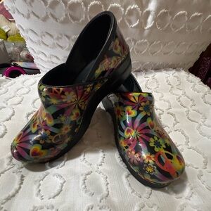 Colorful Floral Women's Clogs